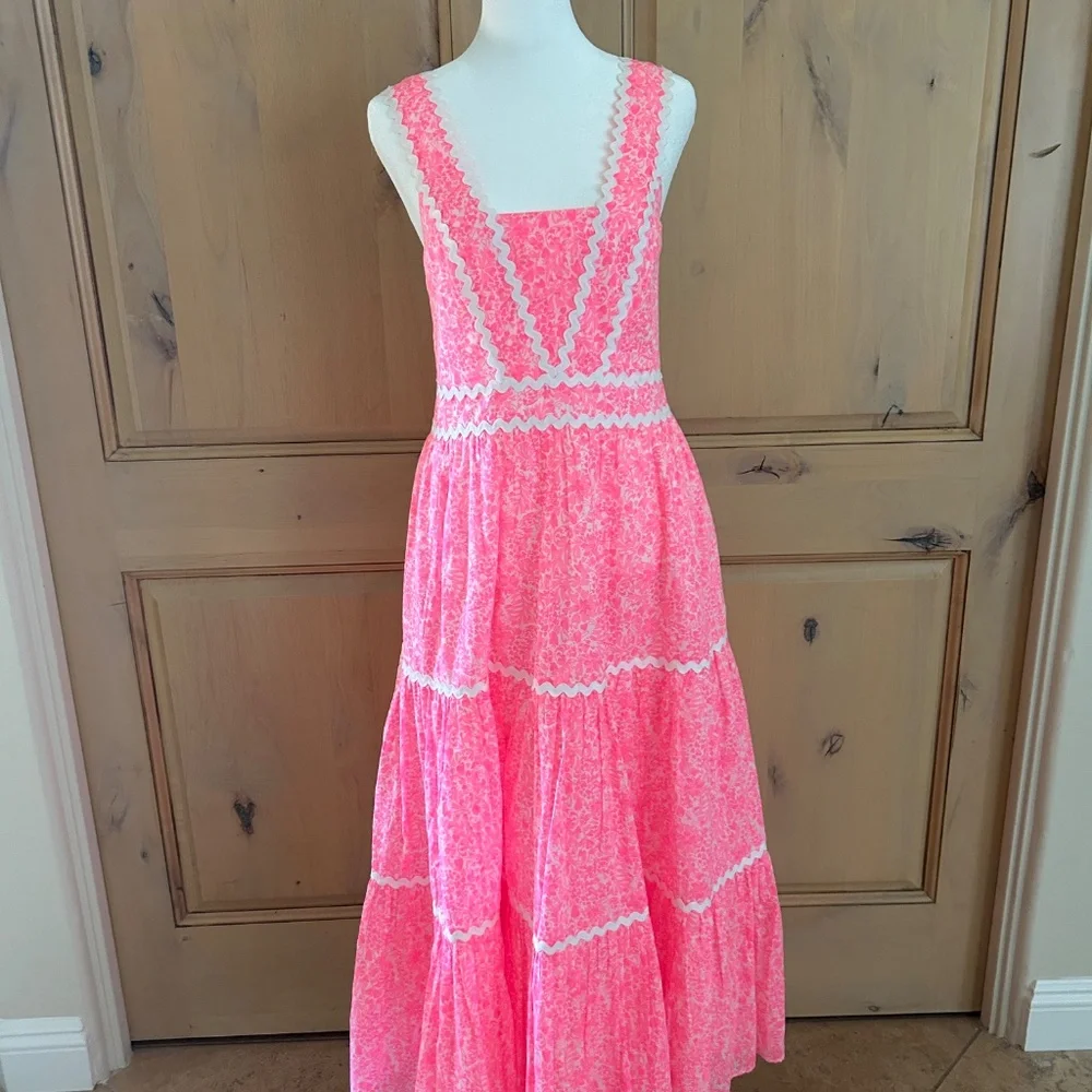 Lilly Pulitzer Pink Shandy Invest A Gator Midi Dress - Picture 5 of 7
